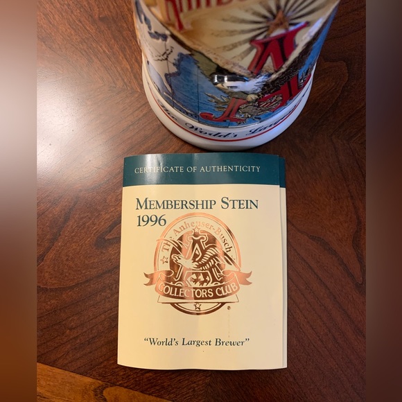 Anheiser Busch 1996 Commemorative Stein - Picture 5 of 7